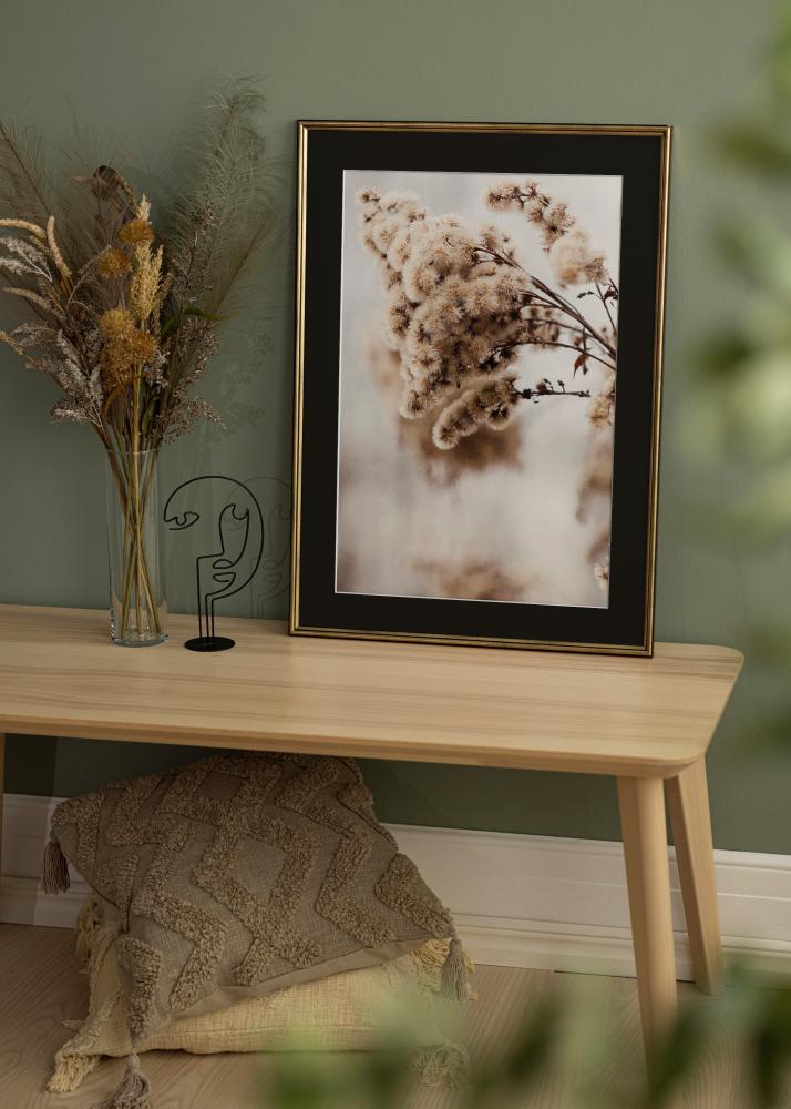 Rám Horndal Zlatá 50x60 cm - Pasparta Cierna 40x50 cm