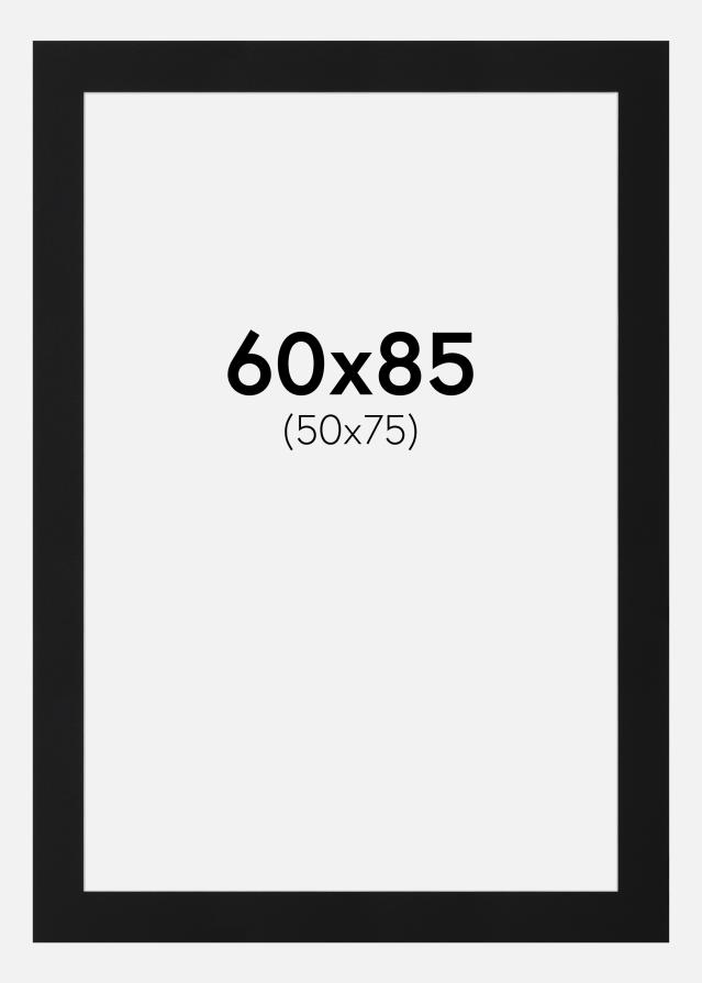 Pasparta Čierny Štandard (Biele Jadro) 60x85 cm (50x75)