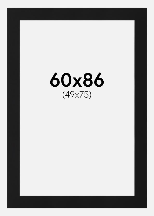 Pasparta Čierny Štandard (Biele Jadro) 60x86 cm (49x75)