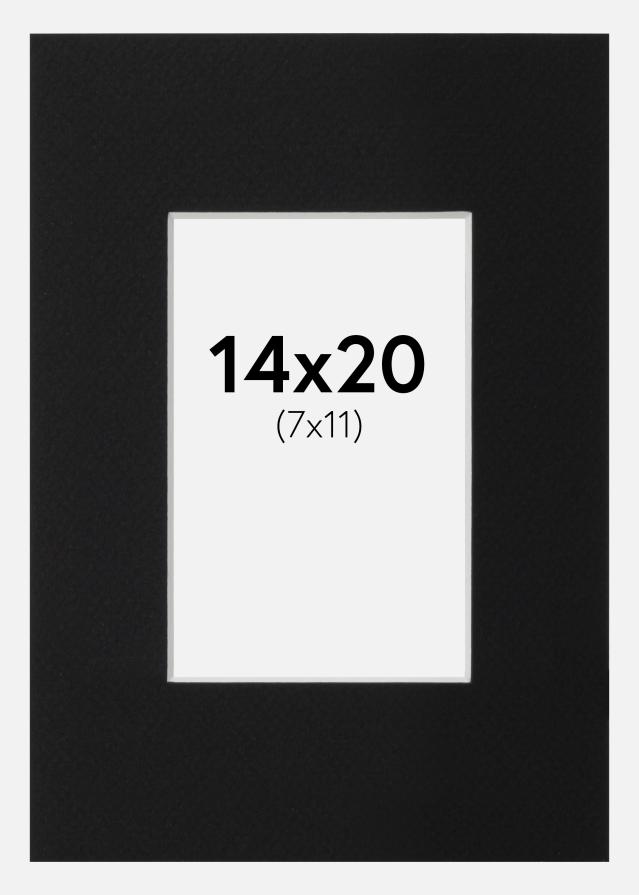 Pasparta Čierny Štandard (Biele Jadro) 14x20 cm (7x11)