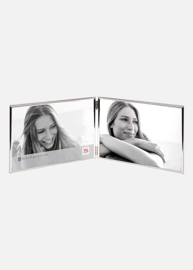 Chloe Otvárací rám II Strieborná 9x13 cm - 2 Obrazy