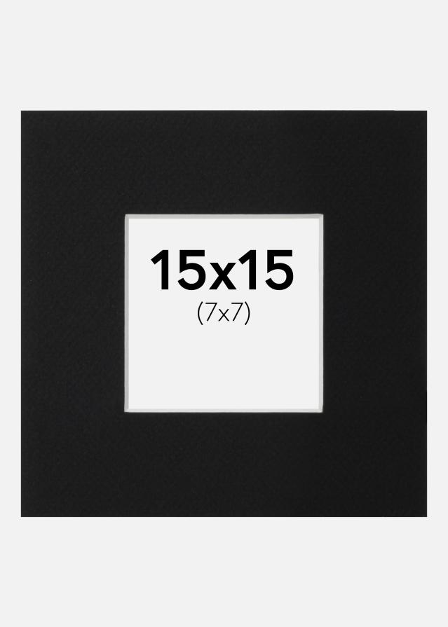 Pasparta Čierny Štandard (Biele Jadro) 15x15 cm (7x7)