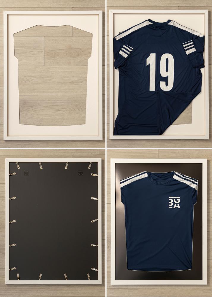 Rám Jersey Box Akrylové sklo Biela/Cierna 60x80 cm