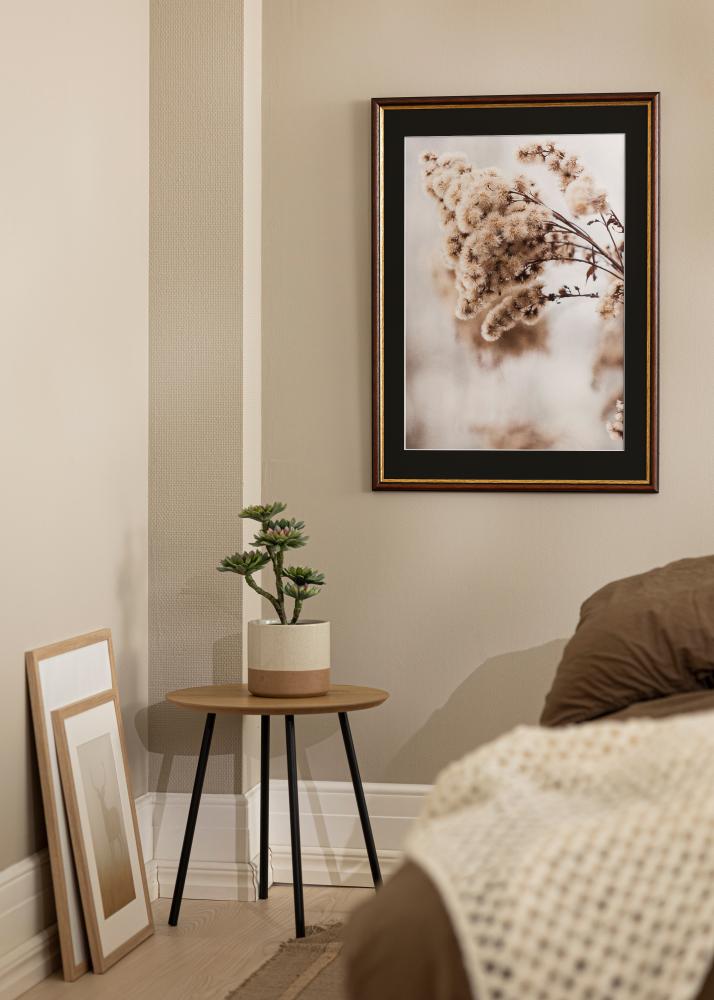 Rám Siljan Hnedá 40x50 cm - Pasparta Cierna 27x35 cm