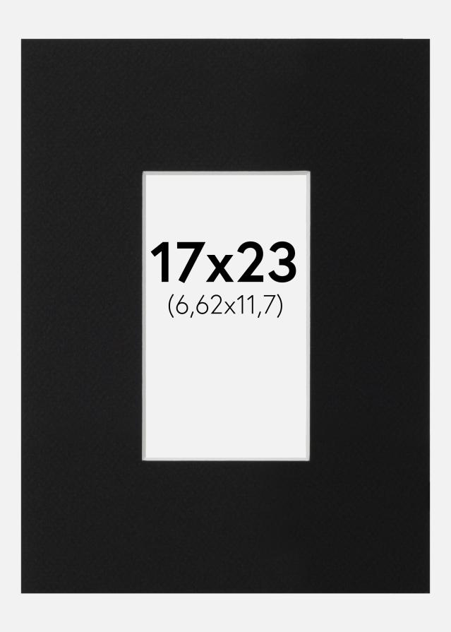 Pasparta Čierny Štandard (Biele Jadro) 17x23 cm (6,62x11,7)