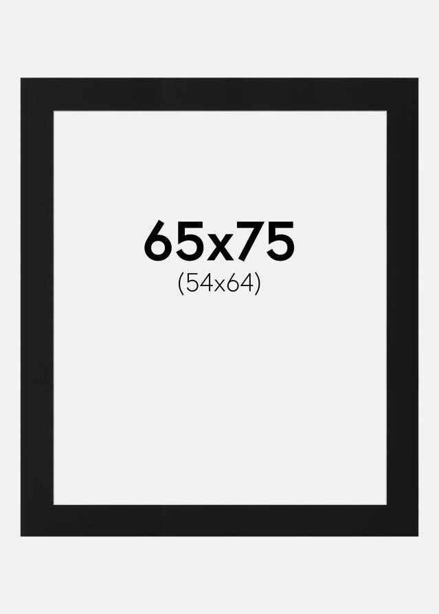 Pasparta Čierny Štandard (Biele Jadro) 65x75 cm (54x64)