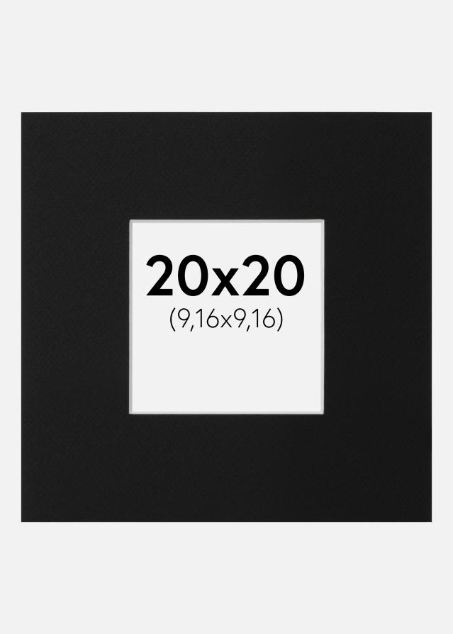Pasparta Čierny Štandard (Biele Jadro) 20x20 cm (9,16x9,16)