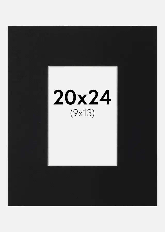 Pasparta Čierny Štandard (Biele Jadro) 20x24 cm (9x13)