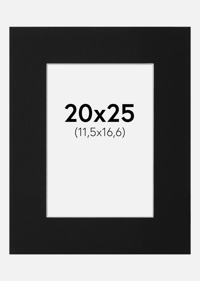 Pasparta Čierny Štandard (Biele Jadro) 20x25 cm (11,5x16,6)