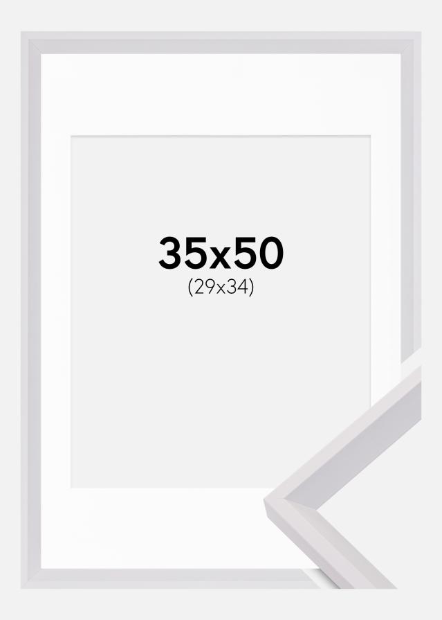Rám Globe Biela 35x50 cm - Pasparta Biela 30x35 cm