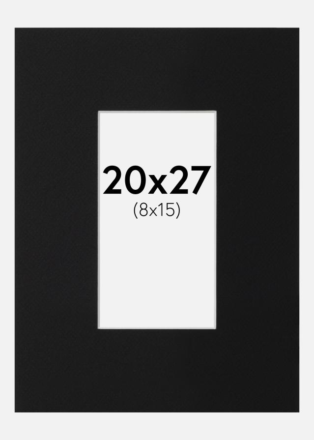 Pasparta Čierny Štandard (Biele Jadro) 20x27 cm (8x15)