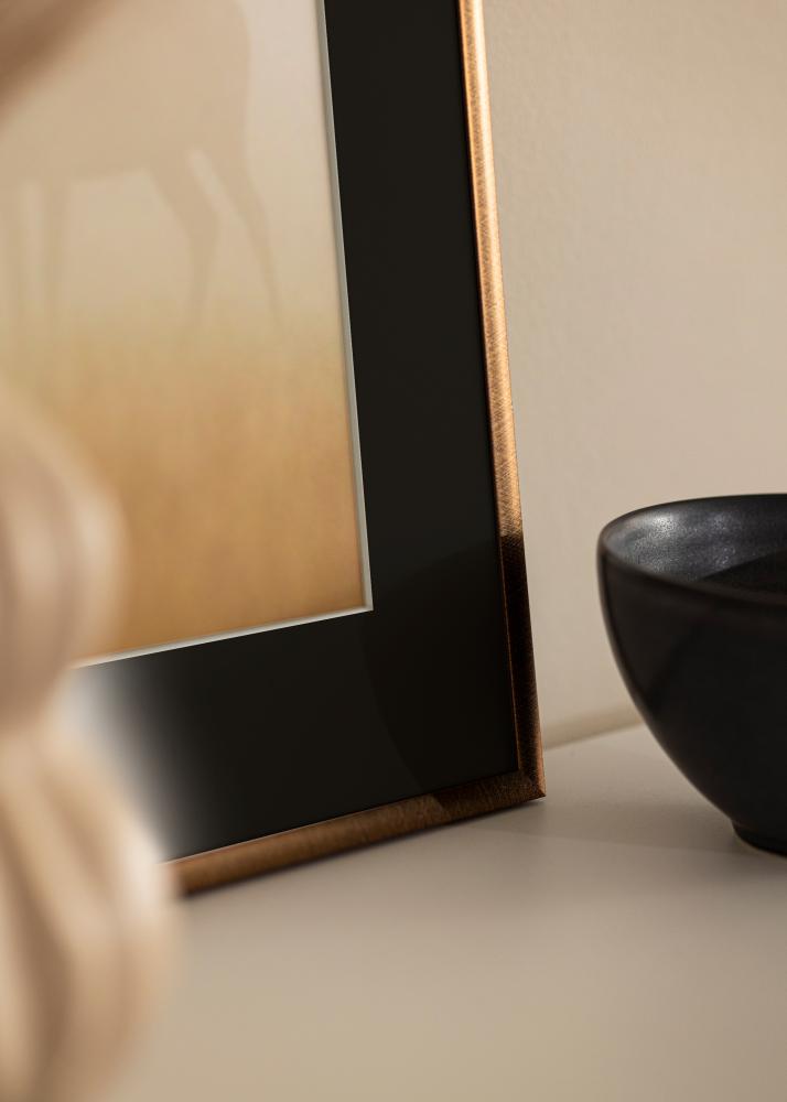 Rám New Lifestyle Bronz 70x100 cm - Pasparta Cierna 62x85 cm