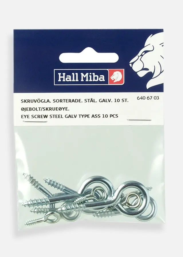 Šroubovacie ocko Ocel pozinkovaný 10 ks