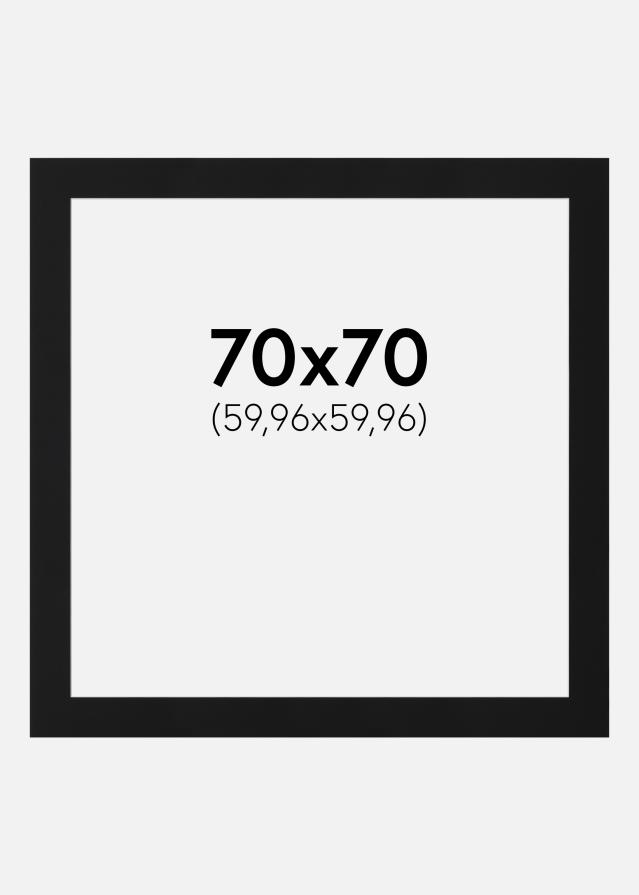 Pasparta Čierny Štandard (Biele Jadro) 70x70 cm (59,96x59,96)