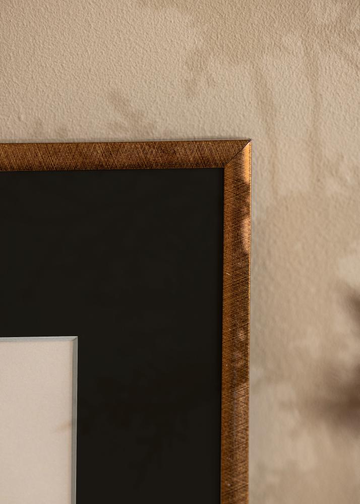 Rám New Lifestyle Bronz 70x100 cm - Pasparta Cierna 62x85 cm