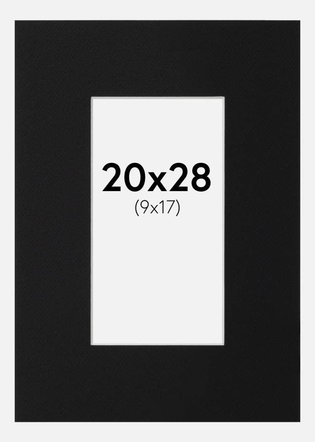 Pasparta Čierny Štandard (Biele Jadro) 20x28 cm (9x17)