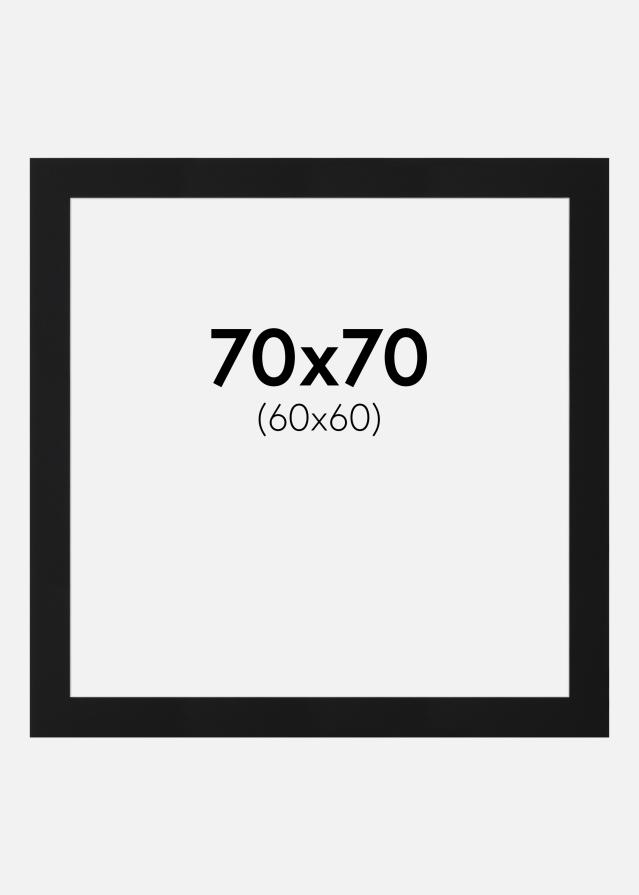 Pasparta Čierny Štandard (Biele Jadro) 70x70 cm (60x60)