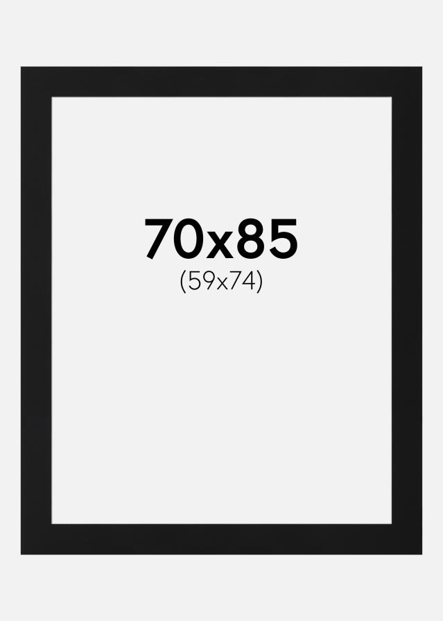 Pasparta Čierny Štandard (Biele Jadro) 70x85 cm (59x74)