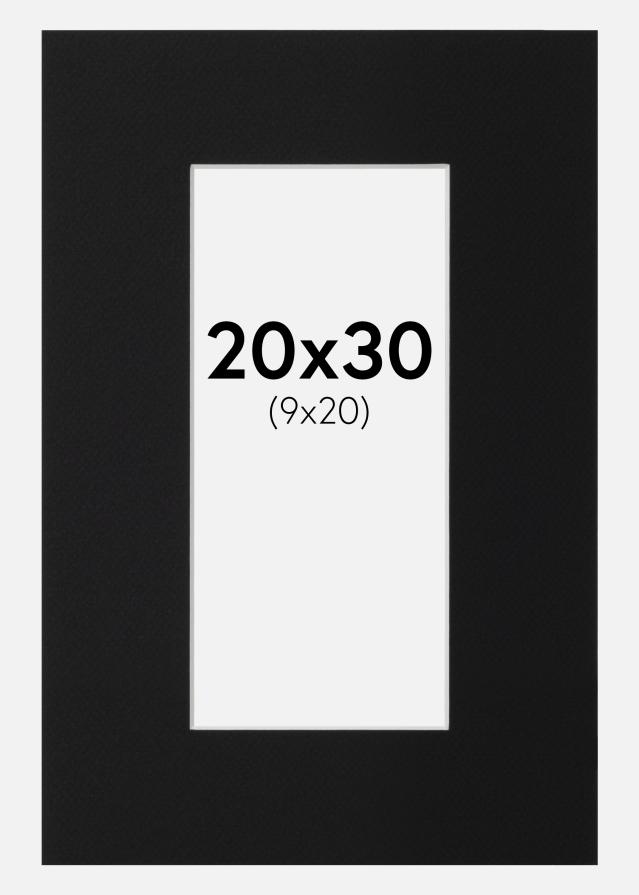 Pasparta Čierny Štandard (Biele Jadro) 20x30 cm (9x20)