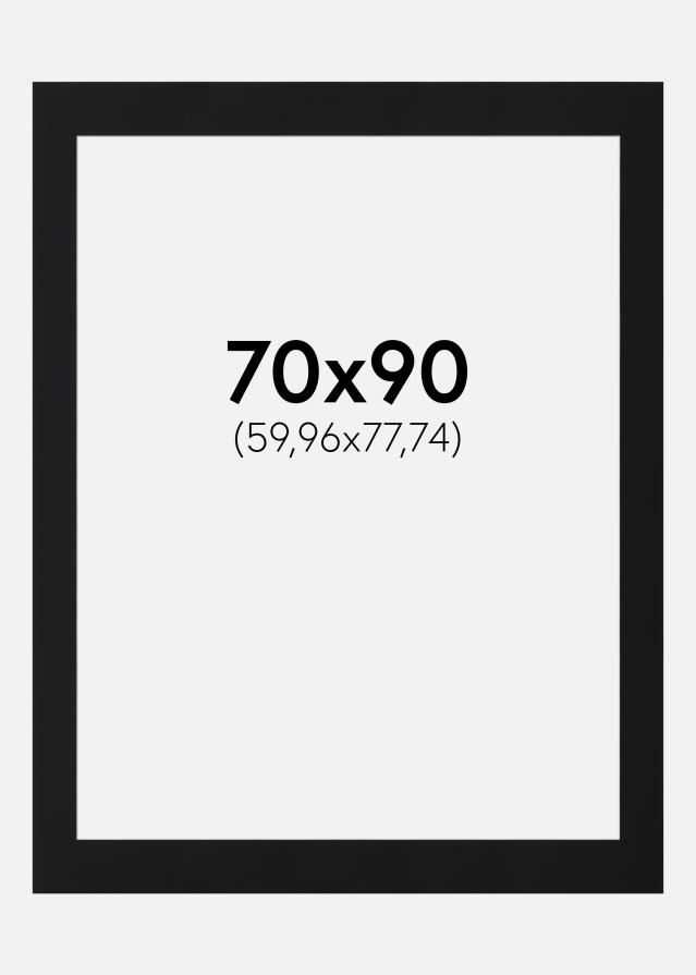 Pasparta Čierny Štandard (Biele Jadro) 70x90 cm (59,96x77,74)