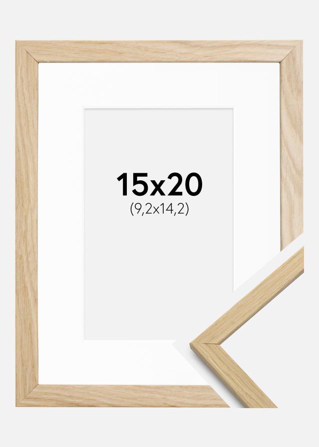 Rám Edsbyn Dub 15x20 cm - Pasparta Biela 4x6 inches