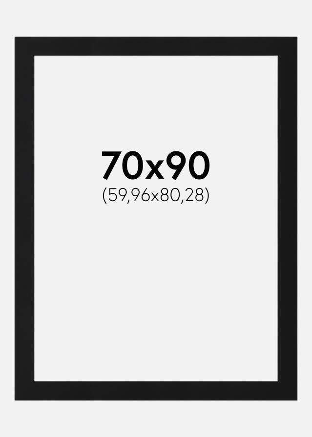 Pasparta Čierny Štandard (Biele Jadro) 70x90 cm (59,96x80,28)