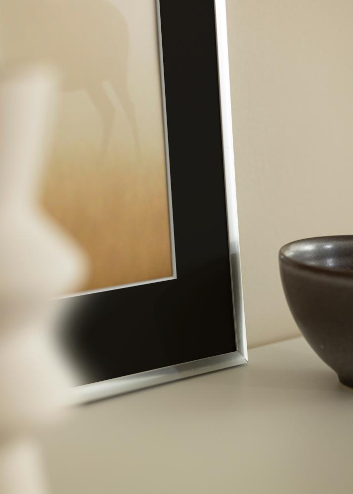 Rám New Lifestyle Strieborná 30x40 cm - Pasparta Cierna 18x27 cm