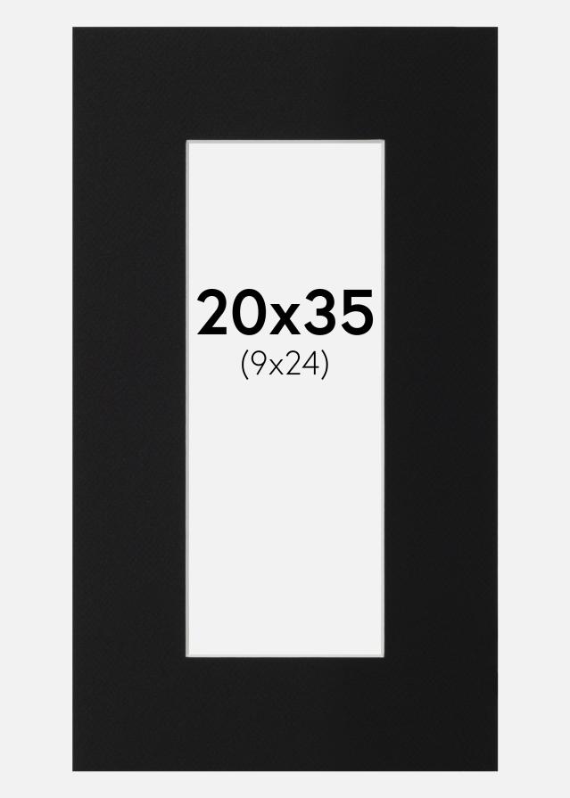 Pasparta Čierny Štandard (Biele Jadro) 20x35 cm (9x24)
