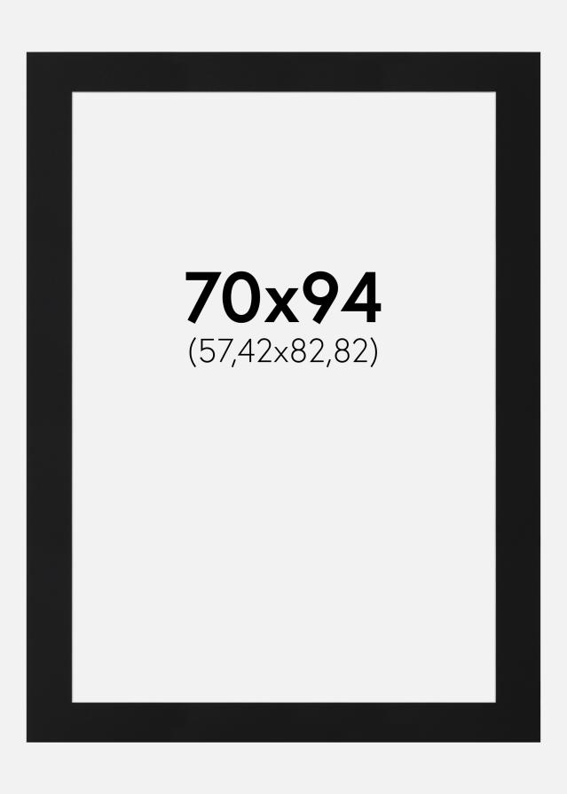 Pasparta Čierny Štandard (Biele Jadro) 70x94 cm (57,42x82,82)