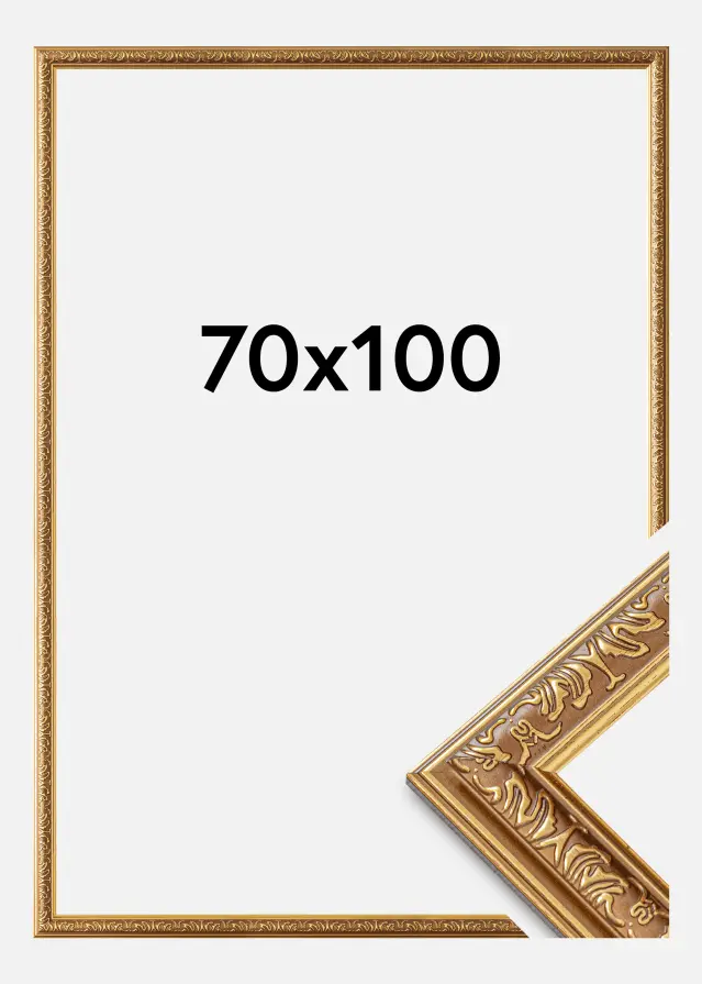 Rám Swirl Akrylové sklo Zlatá 70x100 cm