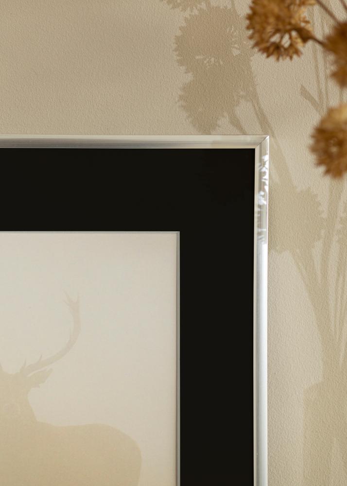 Rám New Lifestyle Strieborná 30x40 cm - Pasparta Cierna 18x27 cm