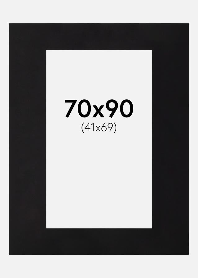 Pasparta Cierna Štandardný Biely stred 50x80 (41x69)