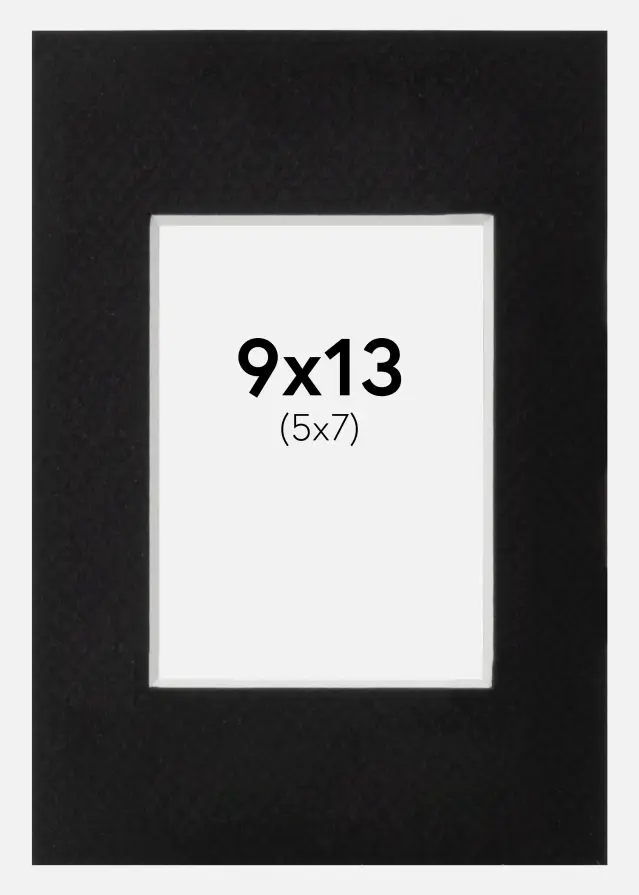 Pasparta Canson Cierna Biely stred 9x13 cm (5x7)