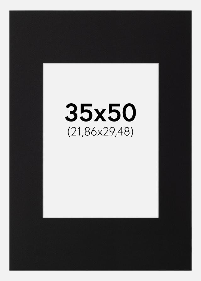 Pasparta Canson Cierna Biely stred 35x50 cm (21,86x29,48)