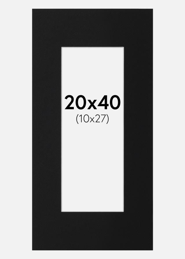 Pasparta Čierny Štandard (Biele Jadro) 20x40 cm (10x27)