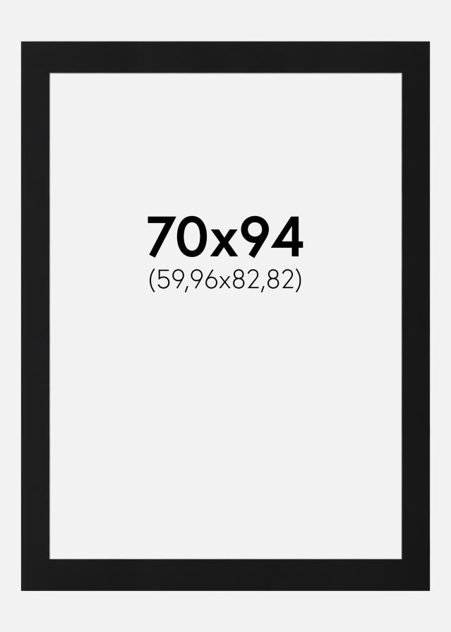 Pasparta Čierny Štandard (Biele Jadro) 70x94 cm (59,96x82,82)