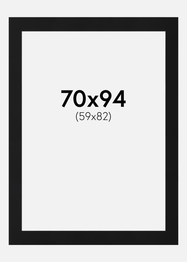 Pasparta Čierny Štandard (Biele Jadro) 70x94 cm (59x82)