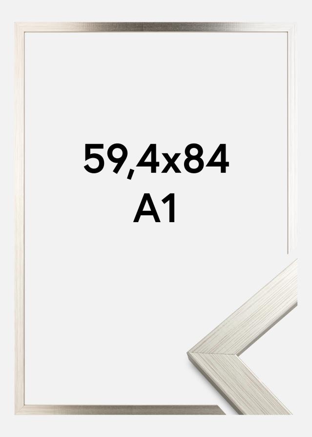Rám Silver Wood Akrylové sklo 59,4x84,1 cm (A1)