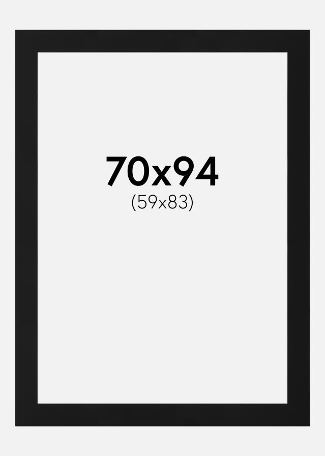 Pasparta Čierny Štandard (Biele Jadro) 70x94 cm (59x83)