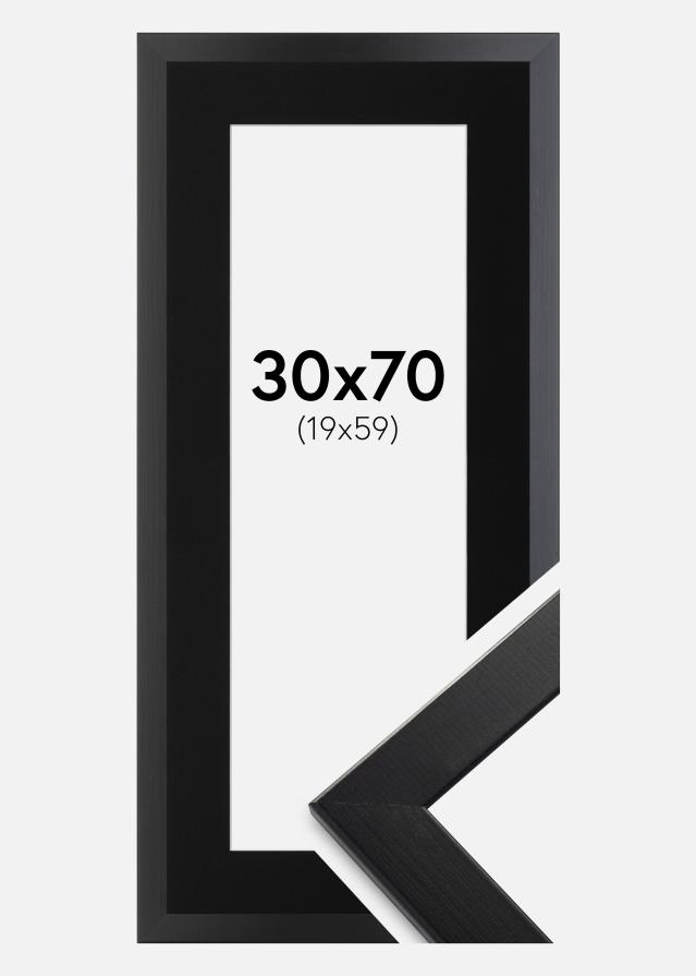 Rám Trendline Cierna 30x70 cm - Pasparta Cierna 20x60 cm