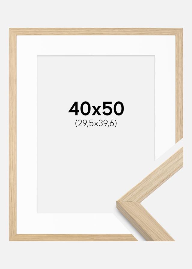 Rám Grimsåker Dub 40x50 cm - Pasparta Biela 12x16 inches