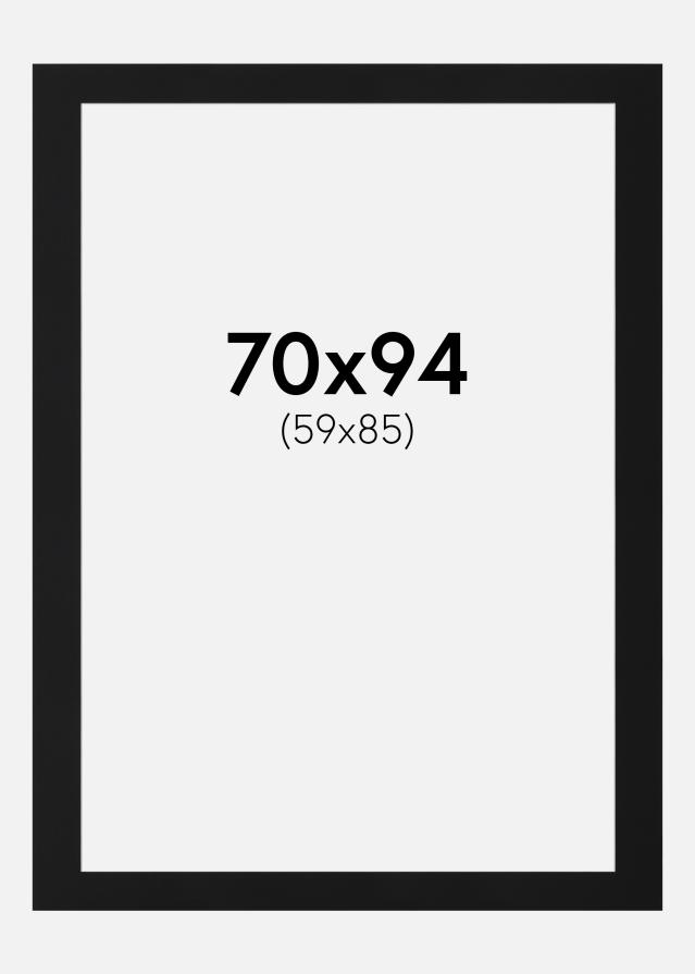 Pasparta Čierny Štandard (Biele Jadro) 70x94 cm (59x85)