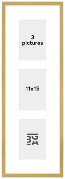 Edsbyn Multirám VIII Zlatá - 3 Obrazy (11x15 cm)