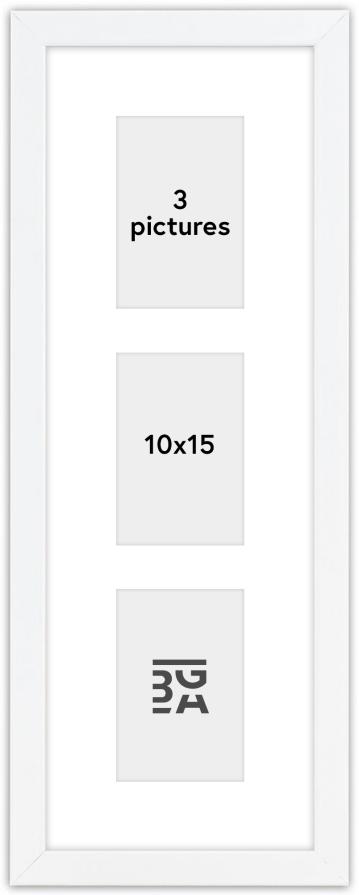 Edsbyn Multirám II Biela - 3 Obrazy (10x15 cm)