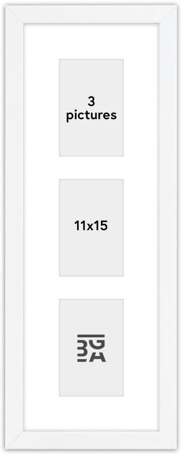 Edsbyn Multirám VI Biela - 3 Obrazy (11x15 cm)