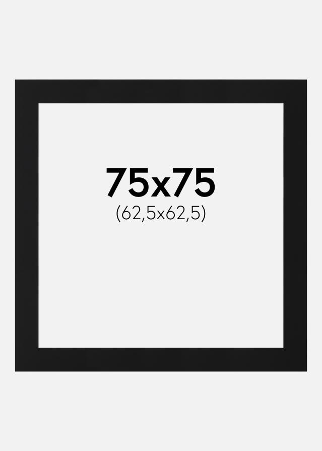 Pasparta Čierny Štandard (Biele Jadro) 75x75 cm (62,5x62,5)