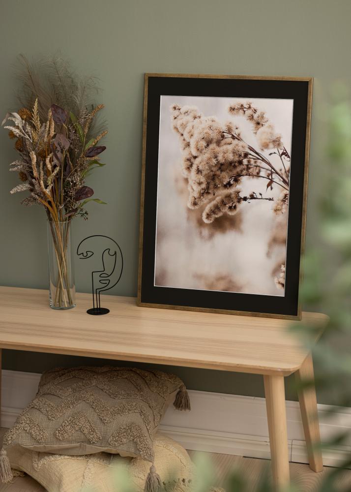 Rám Galant Zlatá 30x40 cm - Pasparta Cierna 18x27 cm