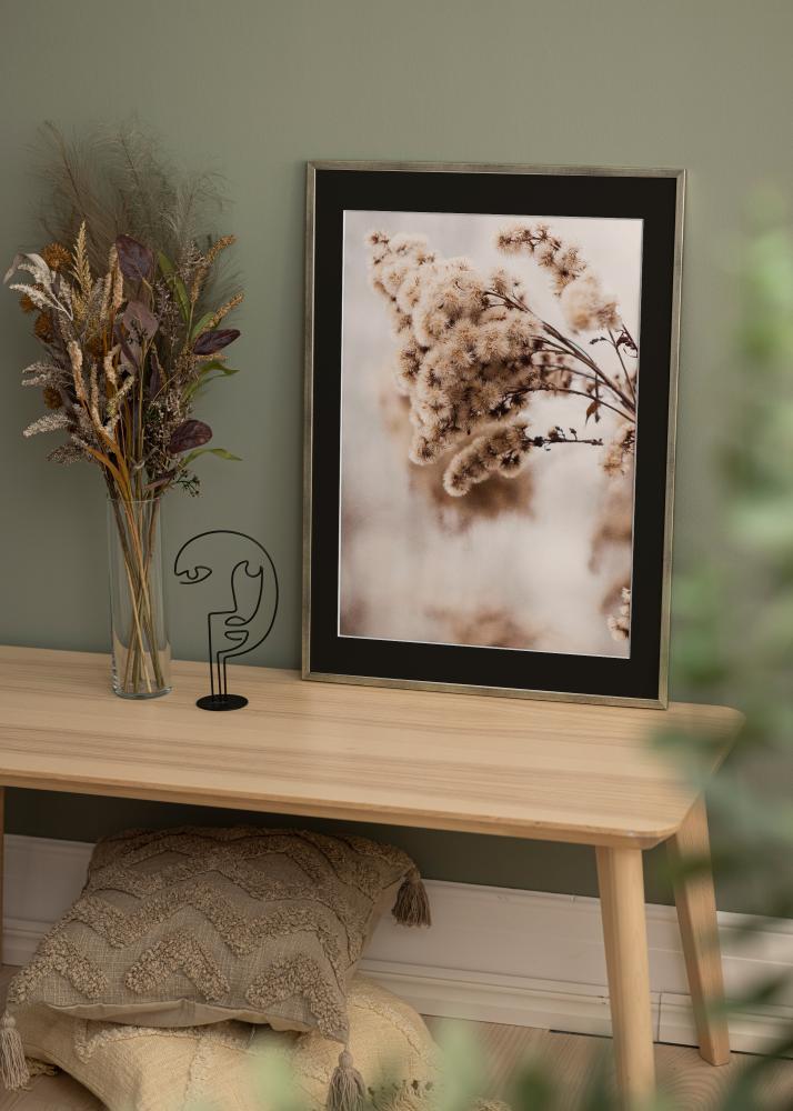 Rám Galant Strieborná 40x50 cm - Pasparta Cierna 12x16 inches