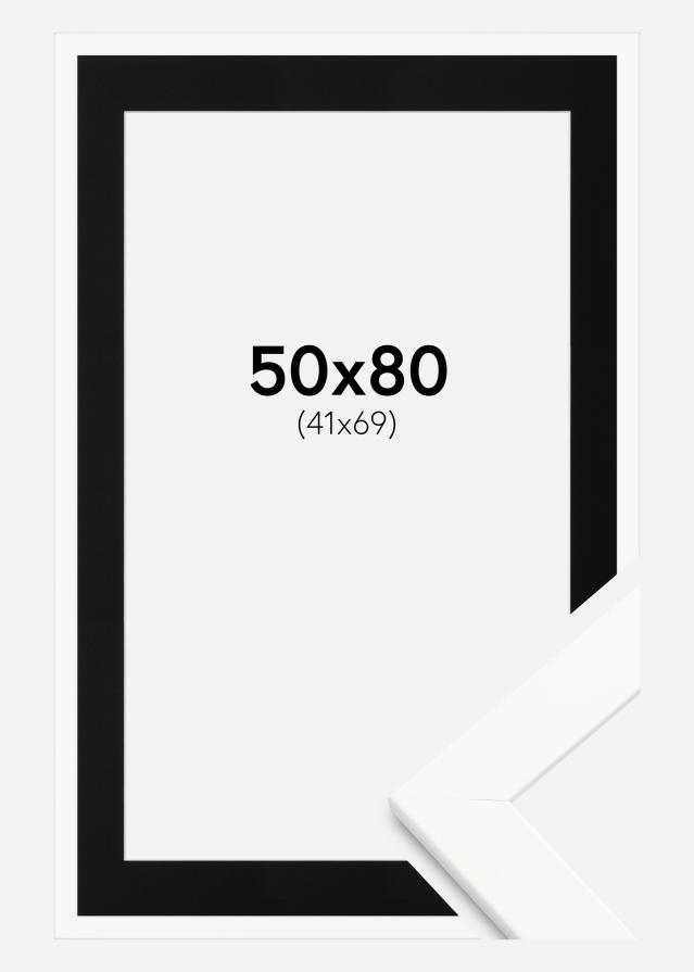 Rám Trendline Biela 50x80 cm - Pasparta Cierna 42x70 cm