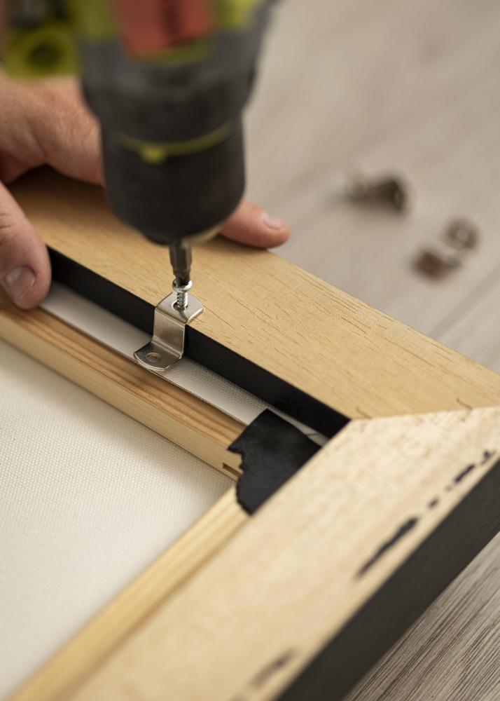 Rám pre obraz na plátne Madison Cierna / Zlatá 40x60 cm